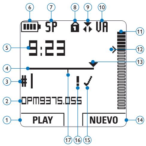 PHILIPS LFH 9375 - Indicadores y simbolos en la pantalla - 1