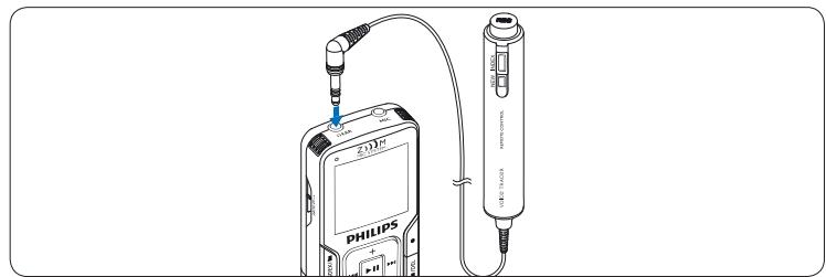 PHILIPS LFH0648 SCB1240NB - Connectez la télécommande (LFH0898 uniquement) - 1