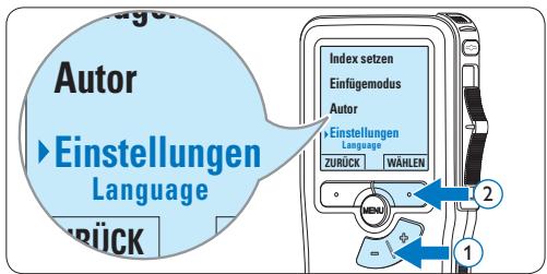 PHILIPS LFH9120,  LFH9120,  LFH9375,  LFH9380,  LFH9398,  LFH9399,  LFH-9172 - Mikrofonempfindlichkeit einstellen - 2