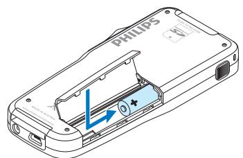 PHILIPS LFH9120,  LFH9120,  LFH9375,  LFH9380,  LFH9398,  LFH9399,  LFH-9172 - Colocar las bacterias o pilas - 2