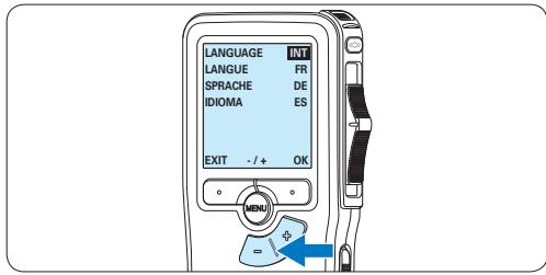 PHILIPS LFH9120,  LFH9120,  LFH9375,  LFH9380,  LFH9398,  LFH9399,  LFH-9172 - Einstellen der Sprache - 1