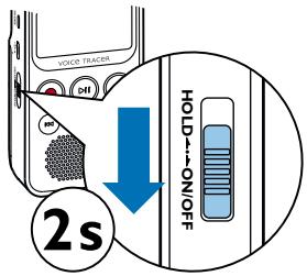 PHILIPS DVT1300 - Allumer et éteindre l'appareil - 1