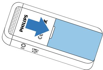 PHILIPS DVT2700 - Insérer les piles ou accus - 1