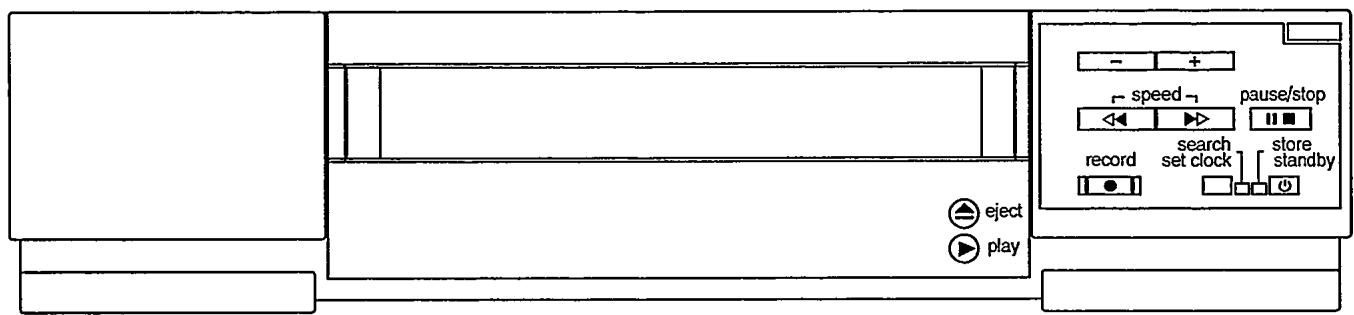 PHILIPS 3SB32 - La face avant du magnétoscope - 1