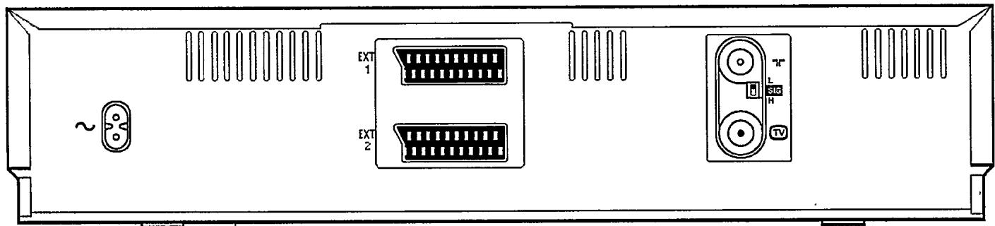 PHILIPS 3SB56 - Le panneau arrière du magnétoscope - 6