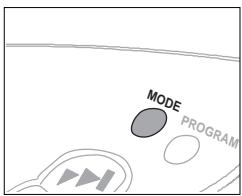 PHILIPS AX1001 - Sélection des différentes possibilités de lecture – MODE - 1