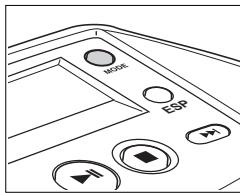 PHILIPS AX5002 - Sélection des différentes possibités de lecture - MODE - 1