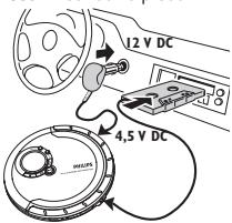 PHILIPS AX5211-07B - Utilisation en voiture (connecteurs fournis ou en option) - 1