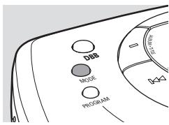 PHILIPS EXP211/00C - Reproduccion de pistas repetidamente o enorden aleatorio - MODE - 1