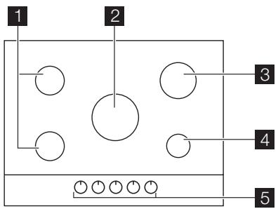 AEG-ELECTROLUX EGG7353 - Plan de cuisson - 1