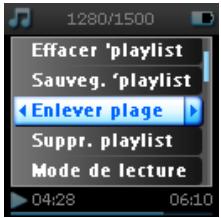 PHILIPS HDD1835-37B - Suppression de titres dans la playlist mobile - 1