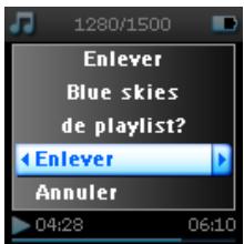 PHILIPS HDD1835-37B - Suppression de titres dans la playlist mobile - 2
