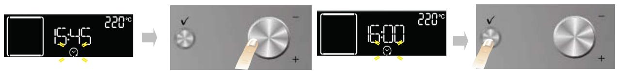 WHIRLPOOL AKZM 8530 - SETTING END OF COOKING TIME /START DELAYED - 1