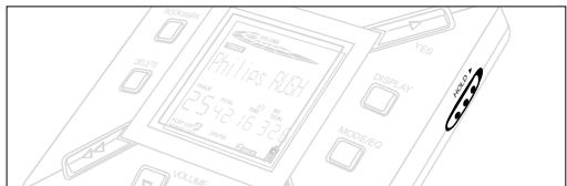 PHILIPS SA107 - Locking functions with HOLD - 1