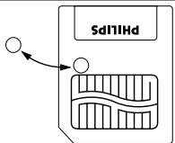 PHILIPS SA107 - PROTECTION DE LA CARTE CONTRE L'EFFACEMENT ET L'ENREGISTREMENT EN ECRASEMENT - 1