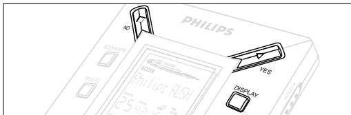 PHILIPS SA107 - Affichage - 1