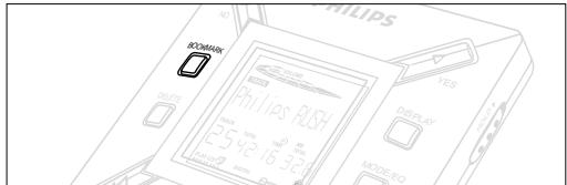 PHILIPS SA107 - USING BOOKMARK TO FIND YOUR FAVORITE PASSAGES - 1