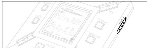 PHILIPS SA126 - Blocage des fonctions avec HOLD - 1