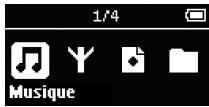 PHILIPS SA1345 - Navigation dans les menus - 1
