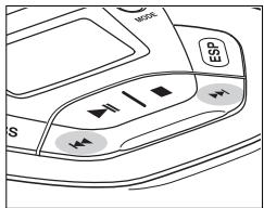 PHILIPS AX5001 - Selección de una pista cuando se ha detenido la reproduccion - 1