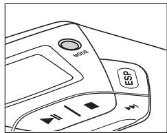 PHILIPS AX5001 - Selecting different playing possibilities - MODE - 1