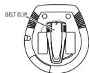 PHILIPS AX5004 - Clip ceinture (disponible sur certaines versions) - 1