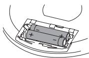 PHILIPS EXP3460 - Insertion des piles AA (LR6, UM3) - 1