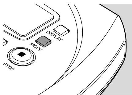 PHILIPS EXP431/00C - Playing tracks repeatedly or in random order - MODE - 1