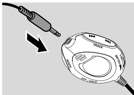 PHILIPS EXP431/00C - Branchement de la télécommande - 1