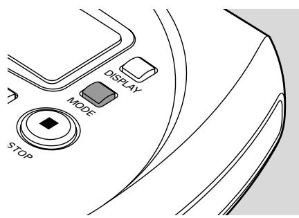 PHILIPS EXP431/00C - Titel wiederholt oder in beliebiger Reihenfolge wiedergeben - MODE - 1