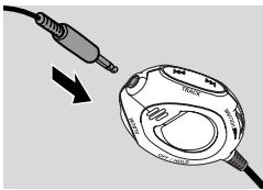 PHILIPS EXP511 - Connecting the remote control - 1