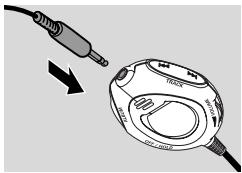 PHILIPS EXP511 - Anschließen der Fernbedienung - 1