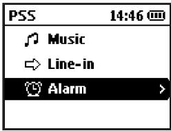 PHILIPS PSS210 - Alarm mode - 1