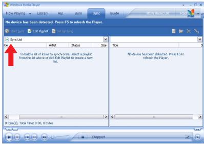 PHILIPS PSS210 - Transferring a playlist - 1