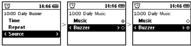 PHILIPS PSS220 - Setting Alarm Source - Buzzer - 1