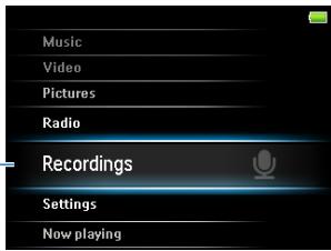 PHILIPS SA5225BT - Enregistrements - 1