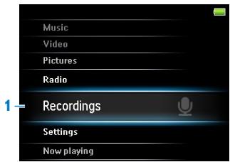 PHILIPS SA5285BT - Enregistrements - 1