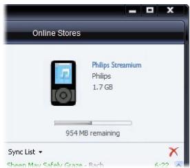 PHILIPS SA5285BT - Sélection de fichiers et de playlists pour la synchronisation manuelle - 2