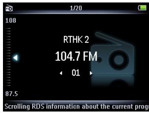 PHILIPS SA5295BT - Enregistrement manuel d'une station radio dans une préselection - 1
