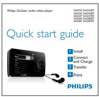 PHILIPS SA5245BT - Contenu de l'emballage - 4