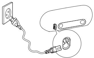 PHILIPS DS9000 - Sluit het netsnoer aan op een stopcontact. - 1