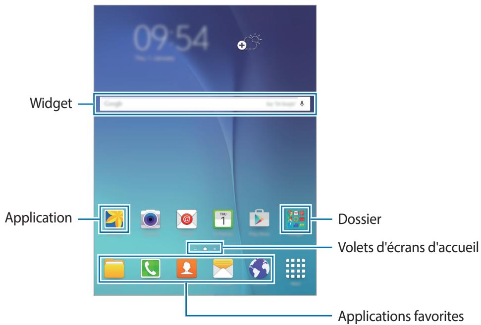 SAMSUNG GALAXY TAB A6 - Écran d'accueil - 1