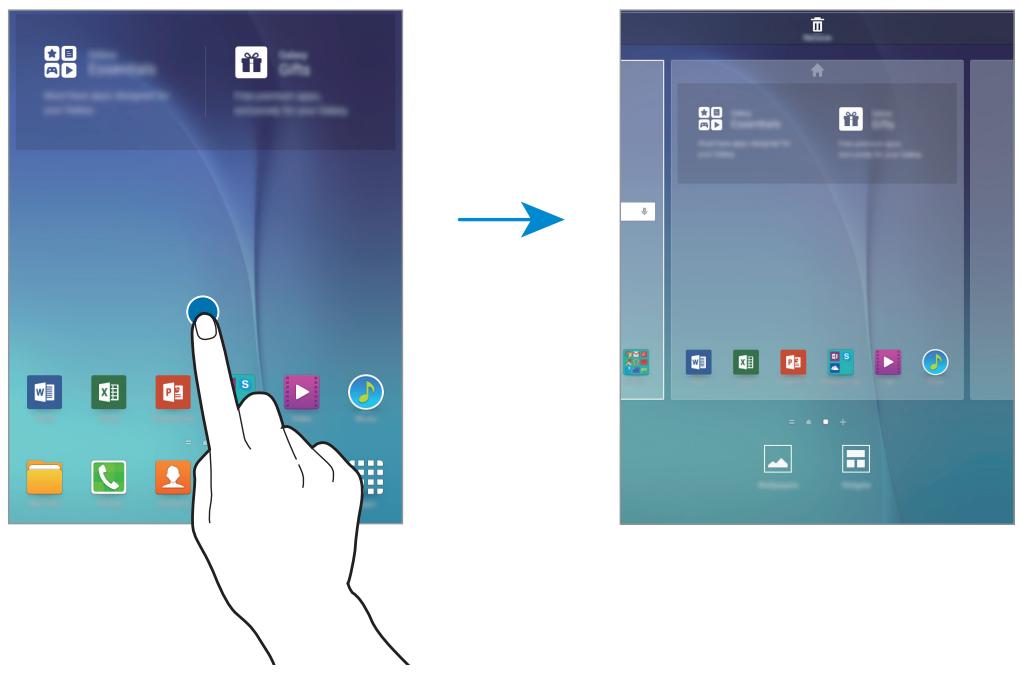 SAMSUNG GALAXY TAB A6 - Options de l'écran d'accueil - 1