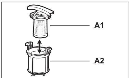 AEG-ELECTROLUX GA55LSI220 - Reinigen der Filter - 2