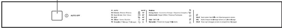 AEG-ELECTROLUX GA55LSI220 - BANDEAU DE COMMANDE - 1