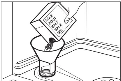 AEG-ELECTROLUX GA55LSI220 - Filling the salt container - 1