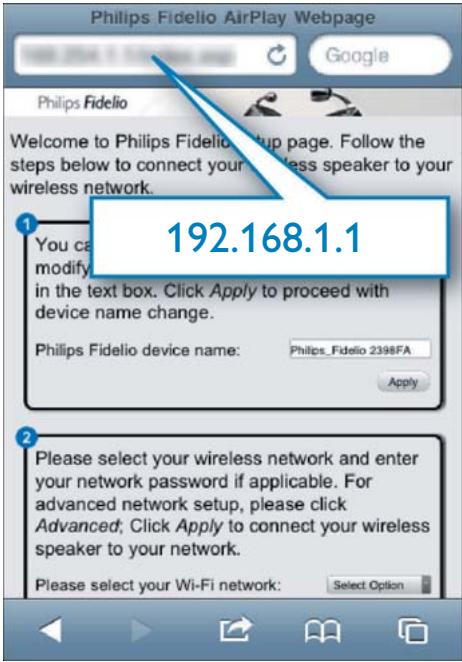 PHILIPS DS3880W - Ouvrez la page Web intégrée du DS3880W - 1