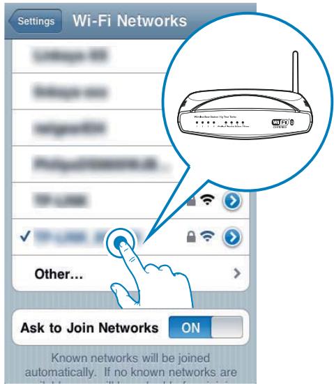 PHILIPS DS3880W - Sélectionnez le nom du réseau (SSID) de votre routeur dans la liste des réseaux sans fil disponibles. - 1