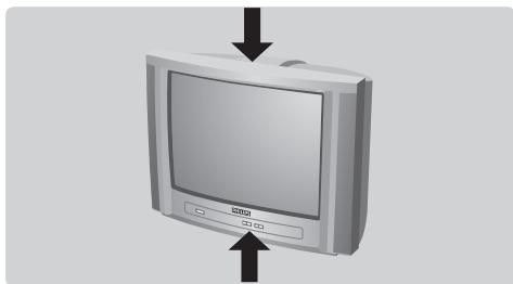 PHILIPS 14PT1521 - Les touches du téléviseur - 1