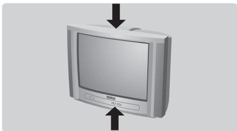 PHILIPS 14PT1521 - Die Tasten des Fernsehgerätes - 1